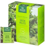 Чай Деловой Стандарт Green mojito зеленый мохито 100 пакx2гр