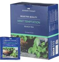 Чай Деловой Стандарт Mint temptation черный с мятой, 100 пакx2гр