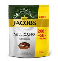 Кофе Jacobs Monarch Millicano раств.с молот. 250г пакет