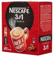Кофе Nescafe 3 в 1 классический растворимый , шоу-бокс, 20штx14,5г