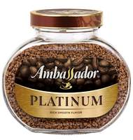 Кофе Ambassador Platinum растворимый , 95г стекло