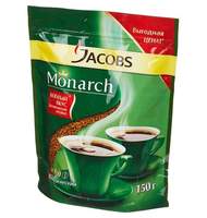 Кофе Jacobs Monarch, растворимый, 150 г, пакет