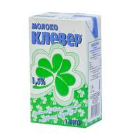 Молоко Клевер 1,5%, 1л, ультрапастеризованное
