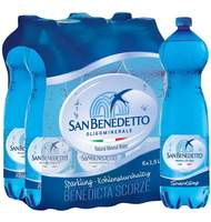 Вода минеральная San Benedetto 1,5 л. газ. ПЭТ 6 шт/уп