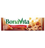 Батончик мюсли Батончик ореховый Bona Vita с семечками, орехами и медом 35 гр