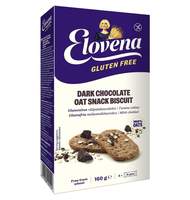 Печенье  Elovena галеты овсяные с темным шоколадом  без глютена,   160г