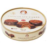 Пирожное Santa Bakery Chocolate Cakes шок. с карам. крем,215г