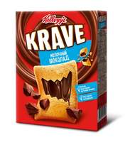 Завтрак Подушечки Kellogg s Krave с шоколадно-молочной начинкой, 220 гр