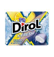 Жевательная резинка DIROL X-Fresh черника и цитрус, 12штх16г