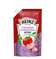 Кетчуп Heinz С чесноком и пряностями дой-пак, 320 г