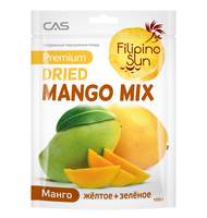 Манго Filipino Sun плоды микс  (желтое и зеленое) сушеные, 100г