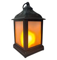 Декоративный светодиодный светильник-фонарь Artstyle, TL-952B, с эффектом пламени свечи, черный