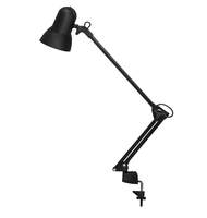 Светильник «Надежда», на струбцине с лампой накаливания с зеркальным покрытием, черный 