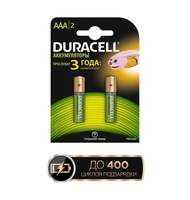 Аккумулятор Duracell AAA/HR03-2BL, 750mAh, 2шт/бл