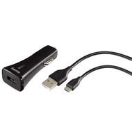 Автомобильное зарядное устройство Hama The Qualcomm Quick Charge 2.0 2A универсальное кабель microUSB черный 