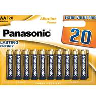 Батарейка щелочная Panasonic LR6 (AA) Alkaline Power 1.5В бл/20 (широкий)