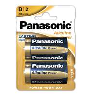 Батарейка щелочная Panasonic LR20 (D) Alkaline 1.5В бл/2