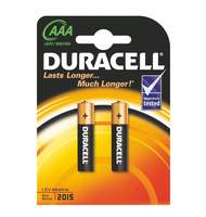 Батарейка Duracell ААА, LR03, А286, 2 шт/уп