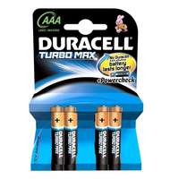 Батарейка DURACELL Turbo Max AAA/LR03 алкалин. бл/4