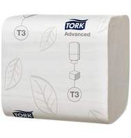 Бумага туалетная TORK T3 листовая, 2-слойная, 11х19, 242л, белая 114271