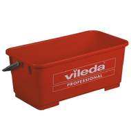 Ведро для мытья окон VILEDA, 22л,  без колес, пластиковое, красное 100151V