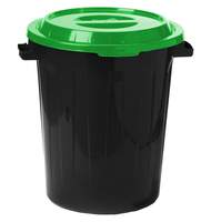 Бак для мусора уличный Idea, с крышкой, 60л, ярко-зеленый