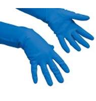 Перчатки Vileda Многоцелевые, р-р S, латекс 0,4мм, d=296мм, голубые