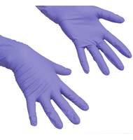 Перчатки нитриловые Vileda ЛайтТафф, р-р L, 0,16мм, d=240мм, фиолетовые