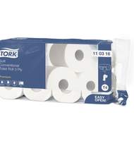 Бумага туалетная Tork Premium T4 Soft ультрамягкая, 3-слойная, 8 рул/уп, белая 110316