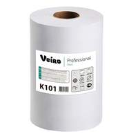 Полотенца бумажные в рулонах Veiro Basic , цвет натуральный, 180м, 1-сл.(для диспесеров 1417-0336; 1417-0337) 6 рул/упак K101