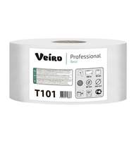 Туалетная бумага в больших рулонах Veiro Basic , цвет натуральный, 450м, 1-сл.(для диспесеров 1402-0207; 1417-0321) 6 рул/кор T101