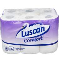 Бумага туалетная Luscan Comfort 2сл бел 100%цел втул 21,88м 175л 12рул/уп