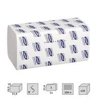 Полотенца бумажные для диспенсеров Luscan Professional Vслож2 слбелвтор200л20пач/уп