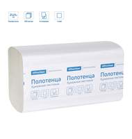 Полотенца бумажные листовые OfficeClean Professional(V-сл) (H3), 1-слойные, 250л/пач, 21*21,6, цвет натуральный, 20 шт/уп