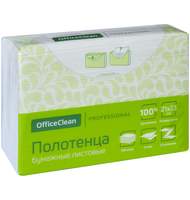 Полотенца бумажные листовые OfficeClean Professional(Z-сл) (H2), 2-слойные, 190л/пач, 21*23, белые