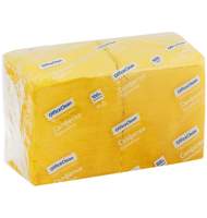 Салфетки бумажные OfficeClean Professional, 1 слойн., 24*24см, желтые, 400шт.
