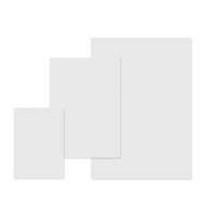 Доска для лепки Silwerhof Пластилиновая коллекция, прямоугольная A5, 1мм, цвет белый