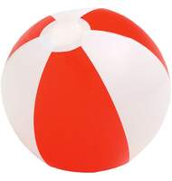 Надувной пляжный мяч Cruise красный с белым