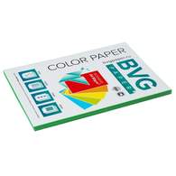 Бумага цветная BVG, А4, 80г, 100л/уп, зеленая, интенсив