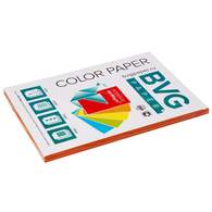 Бумага цветная BVG, А4, 80г, 100л/уп, красная, интенсив