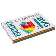 Бумага цветная BVG, А4, 80г, 250л/уп, радуга  5 цветов, интенсив