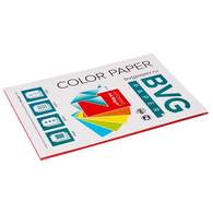 Бумага цветная BVG, А4, 80г, 50л/уп, красная, интенсив