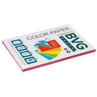 Бумага цветная BVG, А4, 80г, 100л/уп, красная, медиум