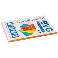 Бумага цветная BVG, А4, 80г, 100л/уп, оранжевая, медиум