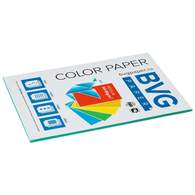 Бумага цветная BVG, А4, 80г, 50л/уп, зеленая, медиум