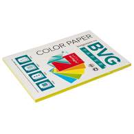 Бумага цветная BVG, А4, 80г, 100л/уп, желтый, неон