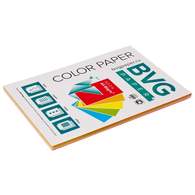 Бумага цветная BVG, А4, 80г, 100л/уп, радуга 5 цветов, неон