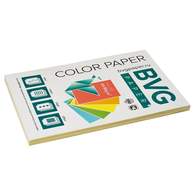 Бумага цветная BVG, А4, 80г, 100л/уп, желтая, пастель