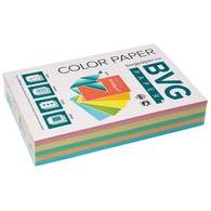 Бумага цветная BVG, А4, 80г, 500л/уп, радуга 5 цветов, пастель