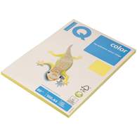 Бумага цветная IQ COLOR, А4, 80г, CY39-канареечно-желтый, 100л/уп